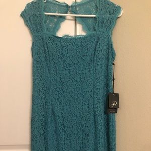 NWT Adrianna Papell Lace Sheath Dress 10 Petite
